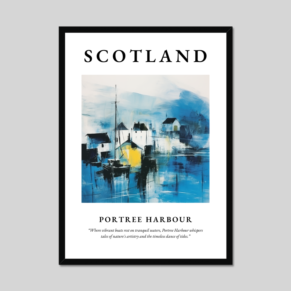 Poster of Portree Harbour, Scotland.