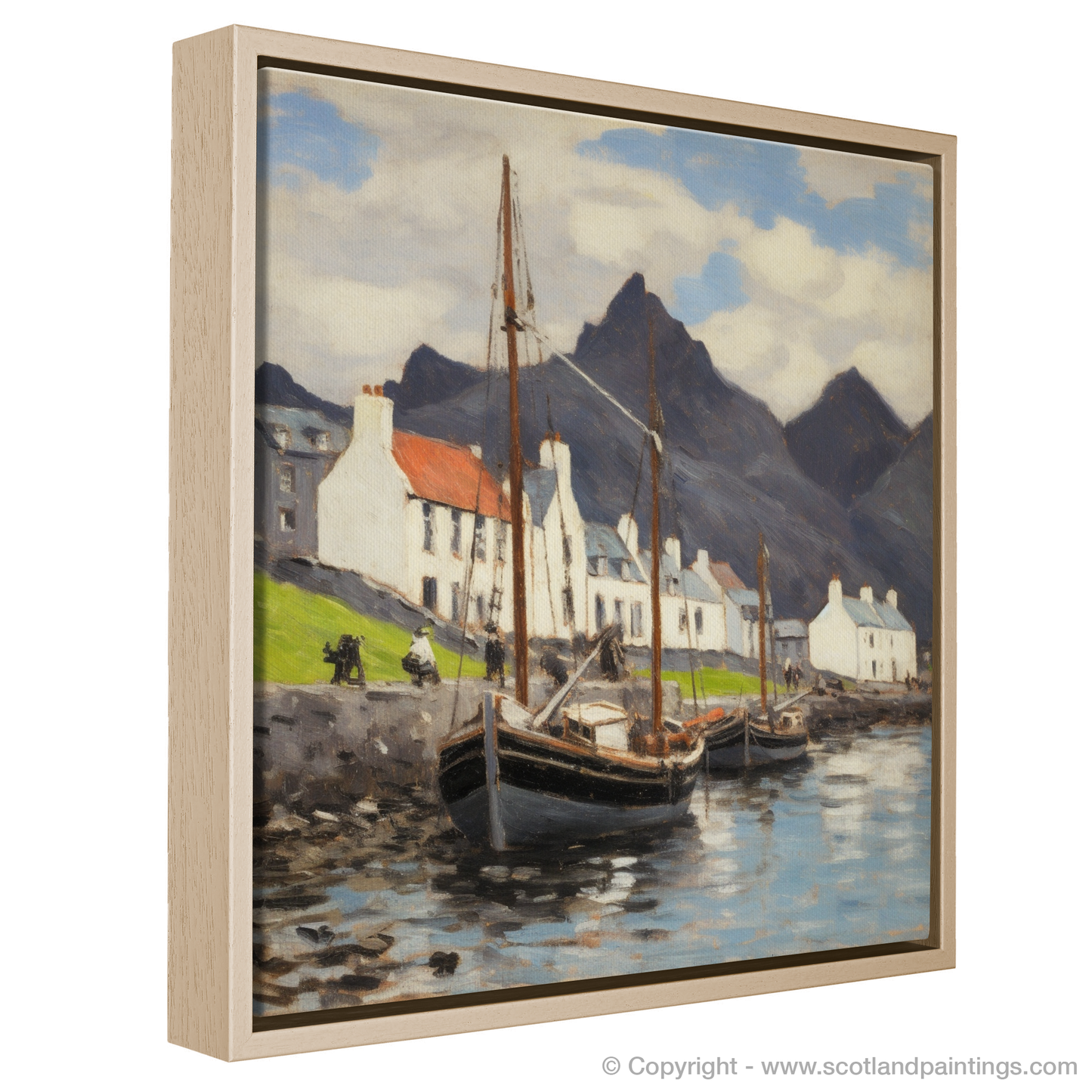 Harbour Serenity: An Impression of Portree Isle