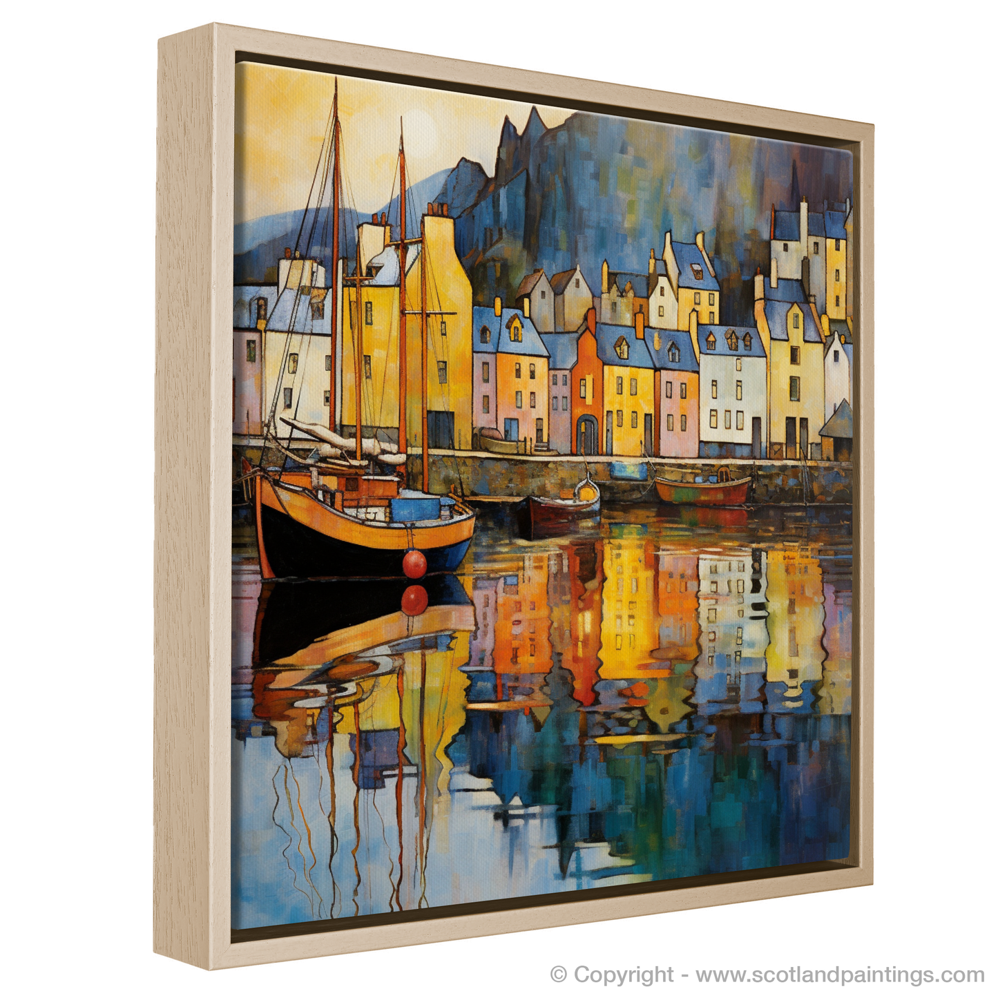 Art Nouveau Dreams of Portree Harbour