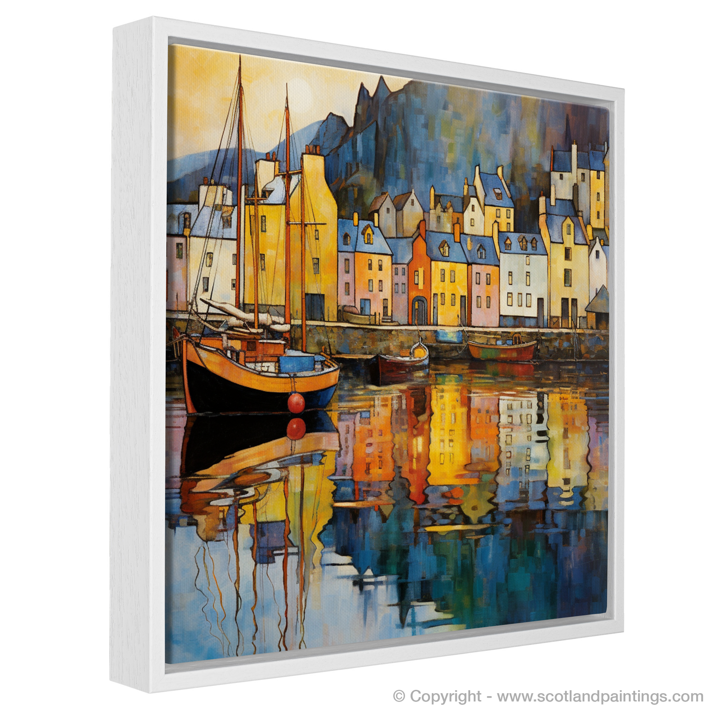 Art Nouveau Dreams of Portree Harbour