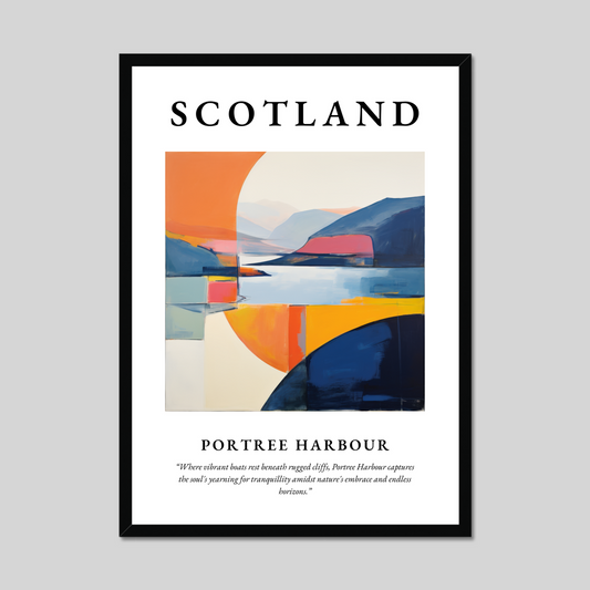 Poster of Portree Harbour, Scotland.