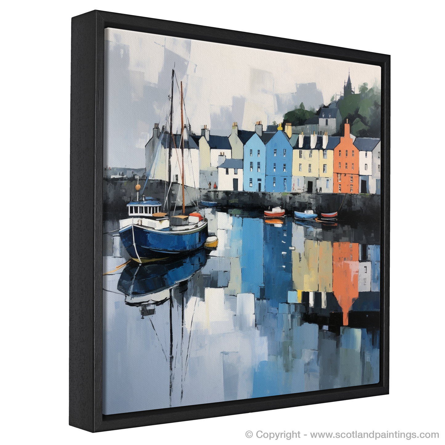 Portree Harbour Reflections: A Serene Scottish Tapestry