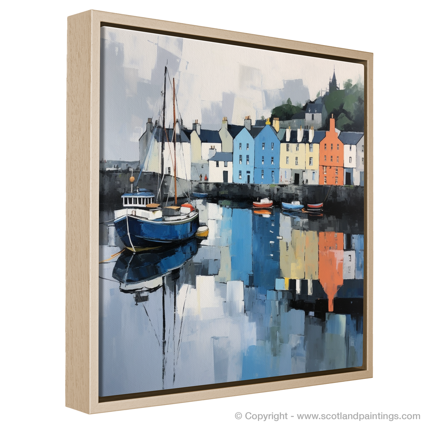 Portree Harbour Reflections: A Serene Scottish Tapestry