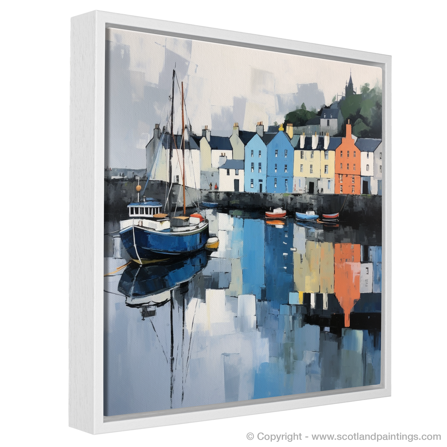 Portree Harbour Reflections: A Serene Scottish Tapestry