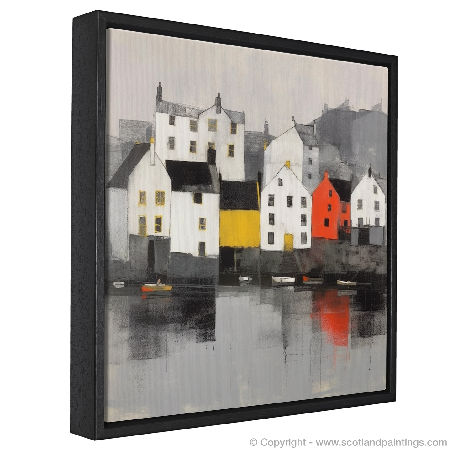 Serene Waters of Portree Harbour: A Minimalist Tribute