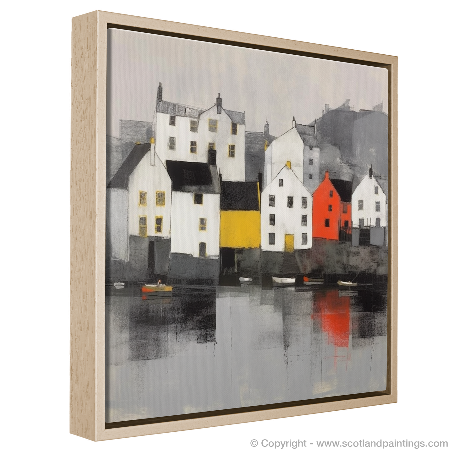 Serene Waters of Portree Harbour: A Minimalist Tribute