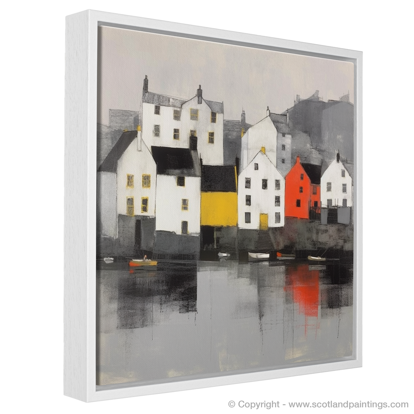 Serene Waters of Portree Harbour: A Minimalist Tribute