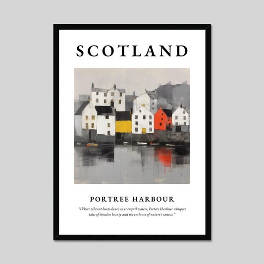 Poster of Portree Harbour, Scotland.