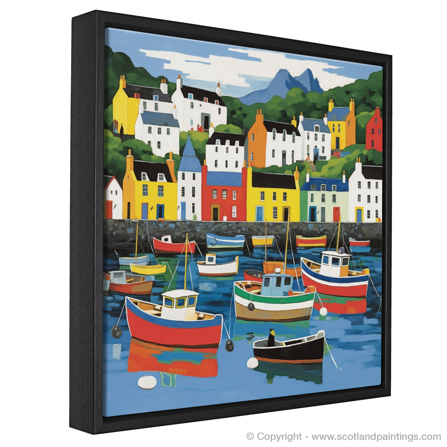 Vibrant Portree: A Pop Art Tribute to Isle of Skye's Picturesque Harbour