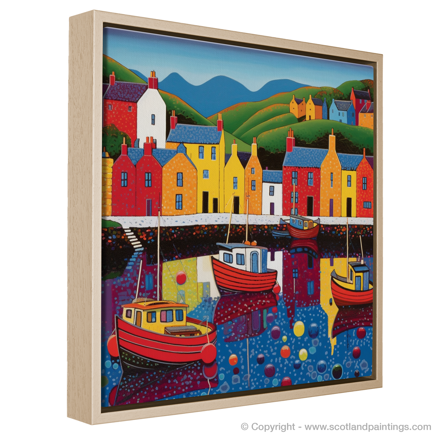 Pop Art Portree: A Kaleidoscope of Colour at Isle of Skye Harbour