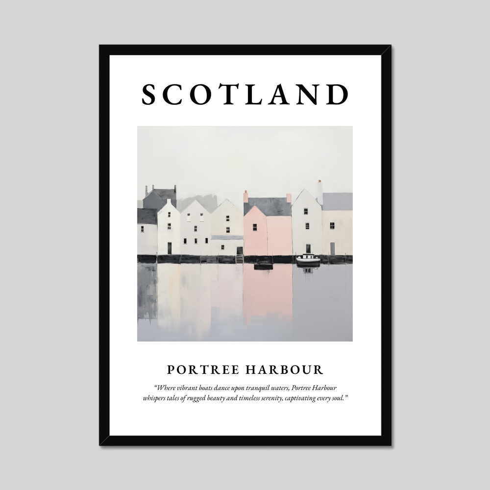 Poster of Portree Harbour, Scotland.