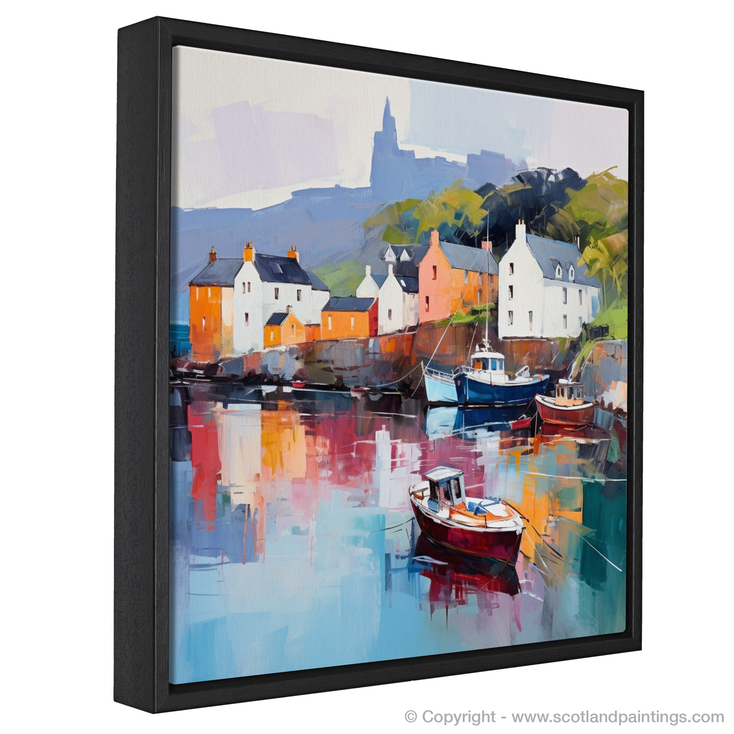 Serene Reflections of Portree Harbour