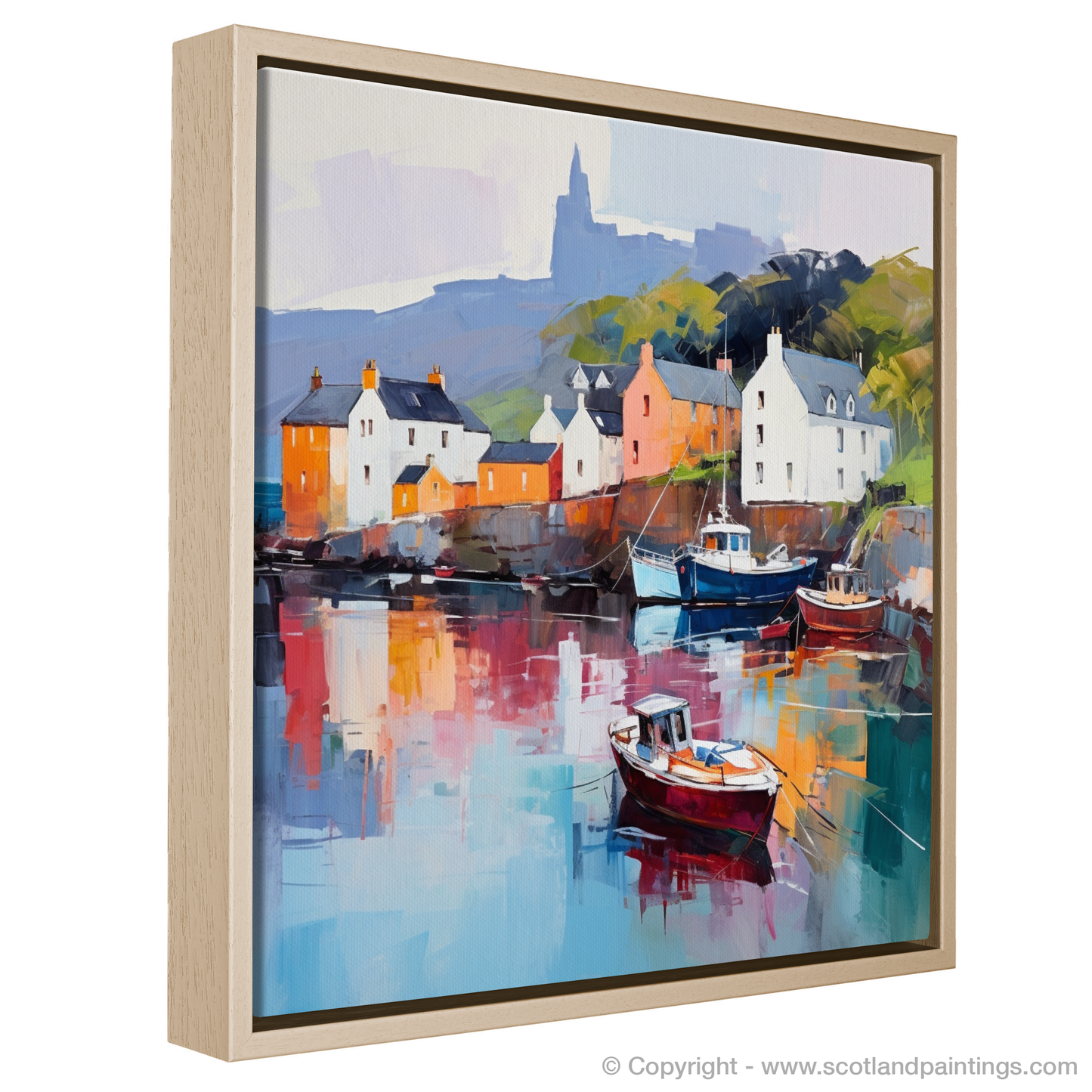 Serene Reflections of Portree Harbour