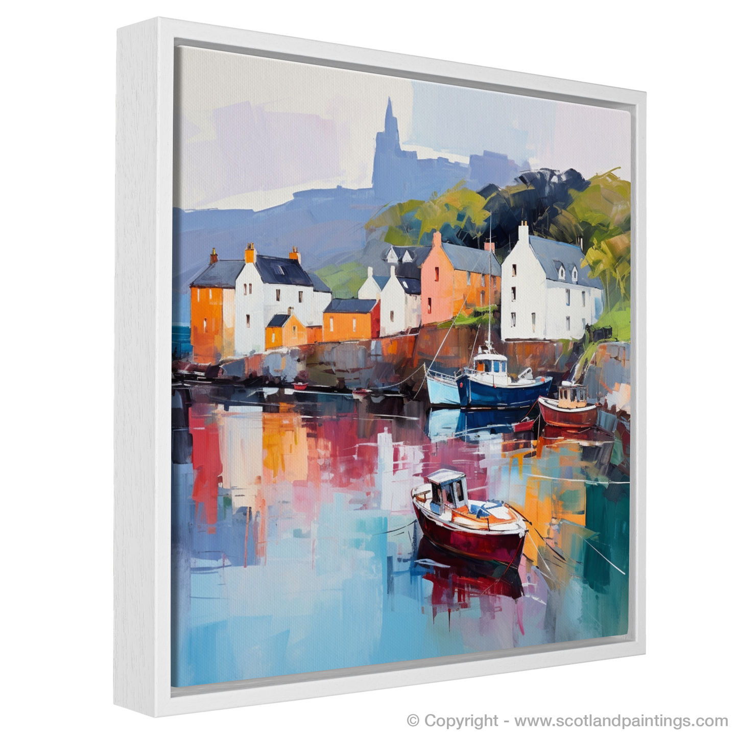 Serene Reflections of Portree Harbour