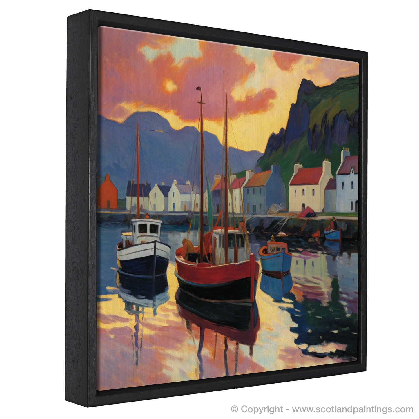 Fauvist Sunset at Portree Harbour