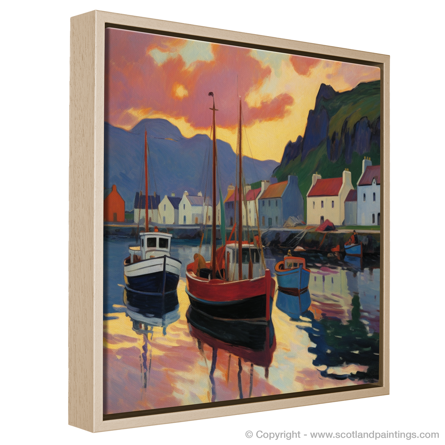 Fauvist Sunset at Portree Harbour