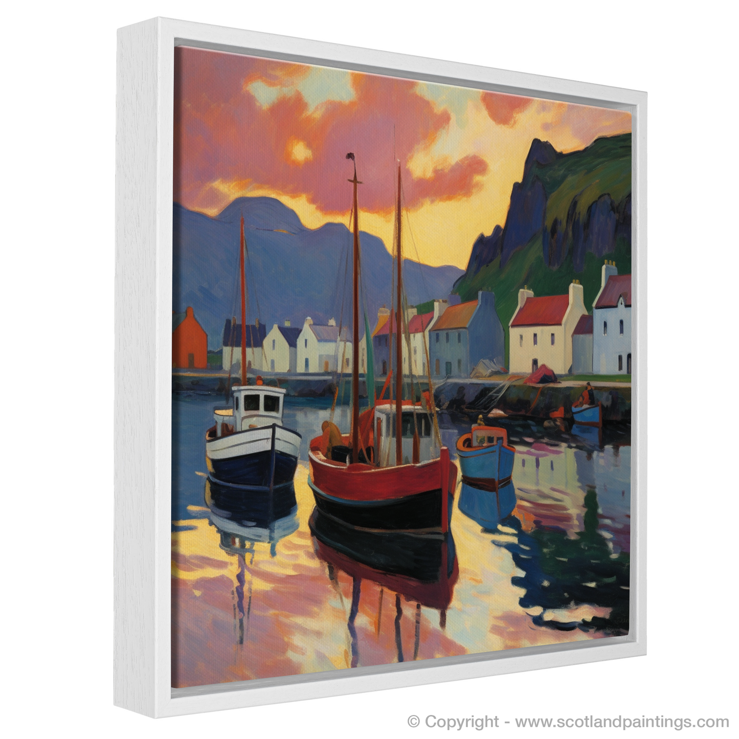 Fauvist Sunset at Portree Harbour