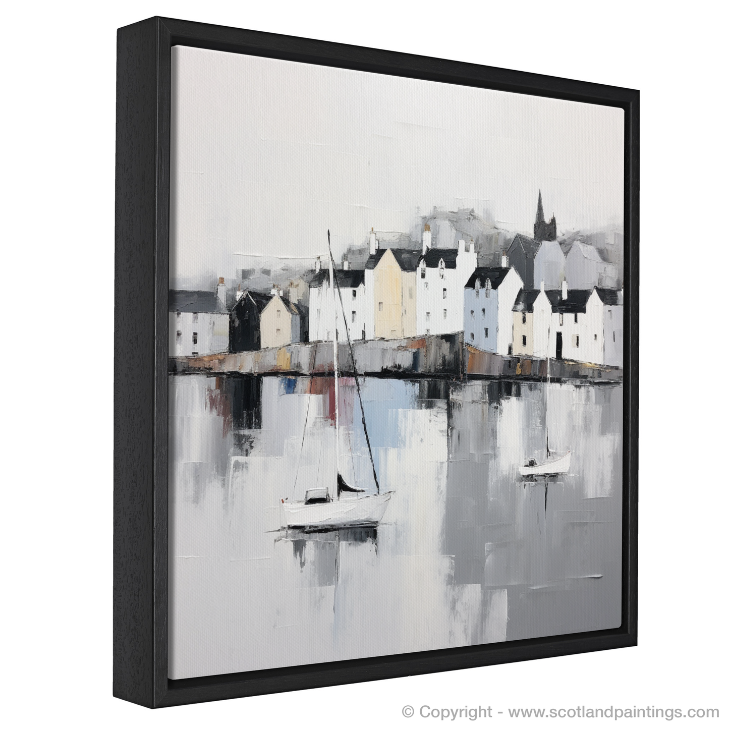 Portree Harbour Serenity: A Minimalist Ode to Scottish Charm