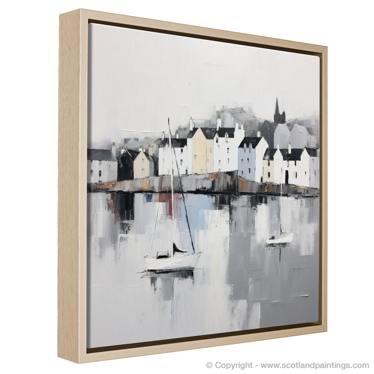 Portree Harbour Serenity: A Minimalist Ode to Scottish Charm