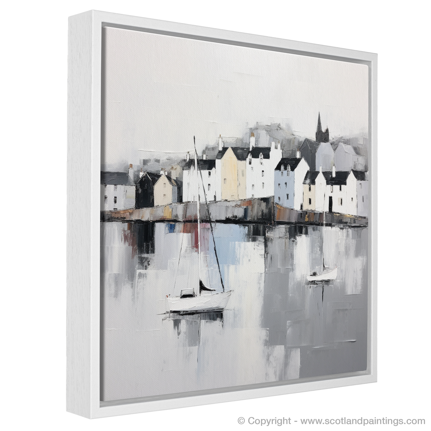 Portree Harbour Serenity: A Minimalist Ode to Scottish Charm