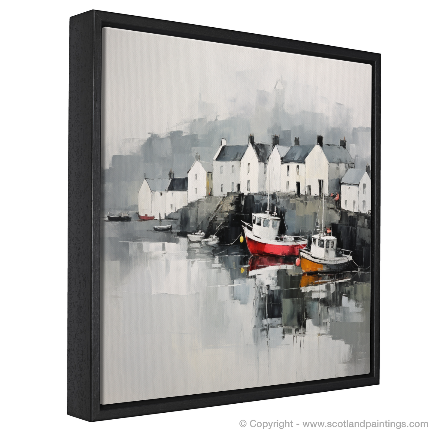 Serene Reflections of Portree Harbour