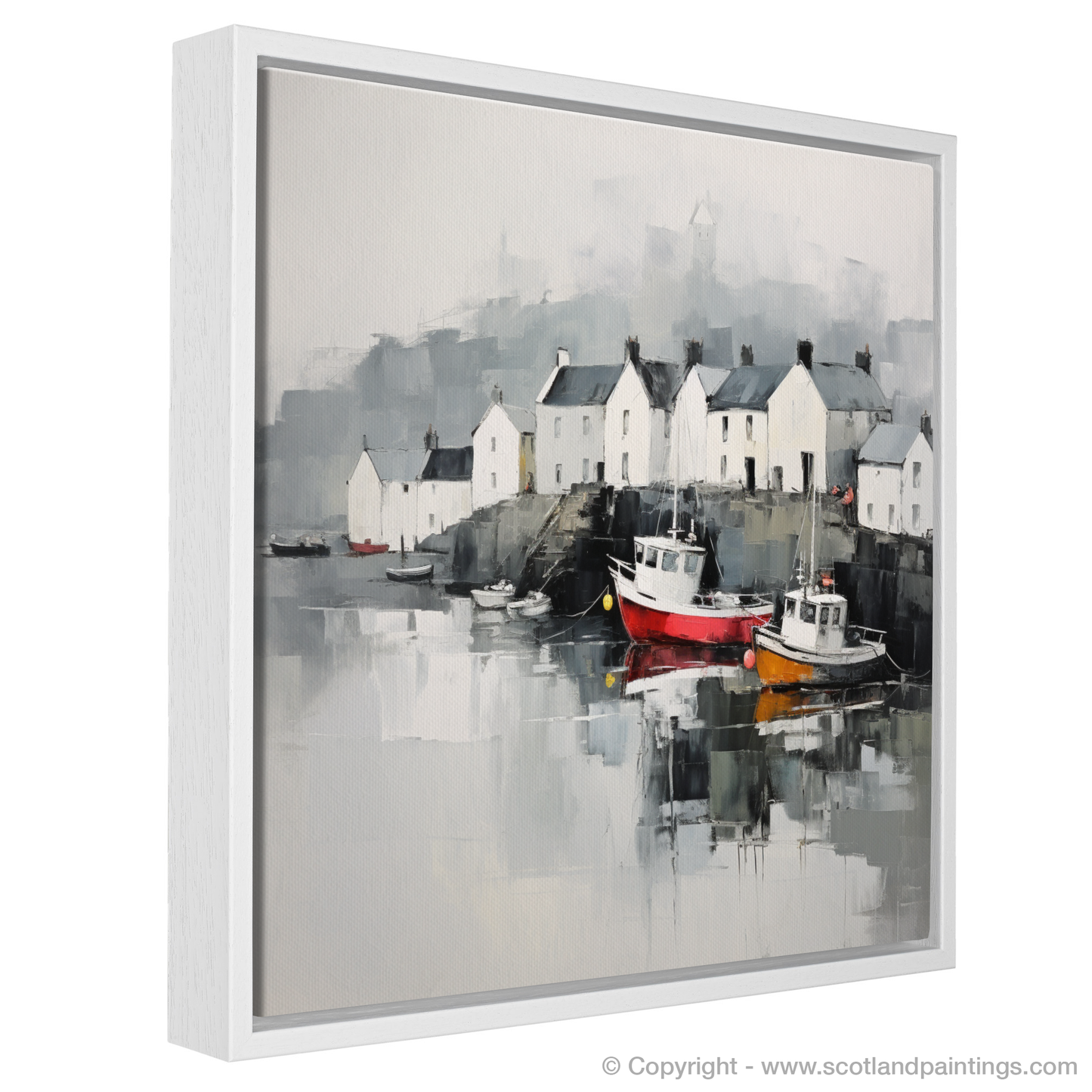 Serene Reflections of Portree Harbour