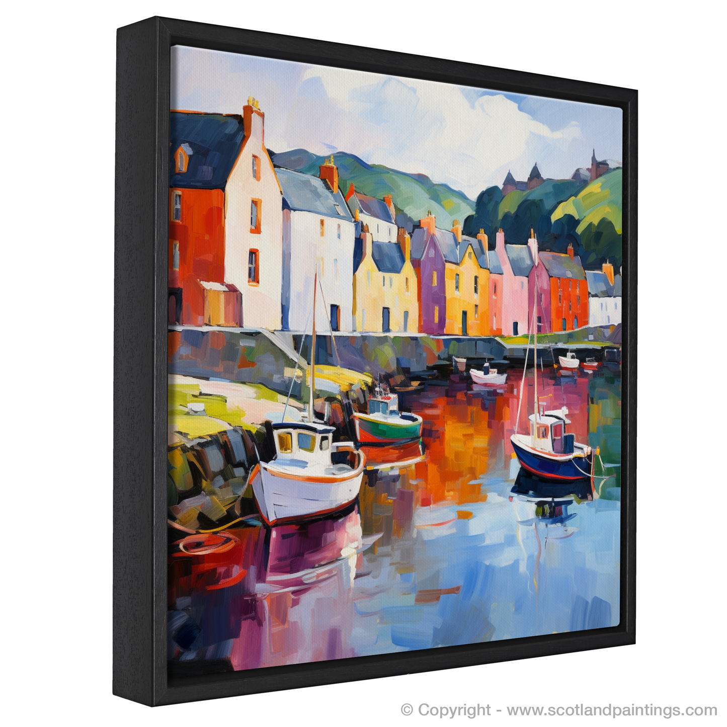 Vibrant Portree: A Fauvist Ode to Scottish Harbour Life