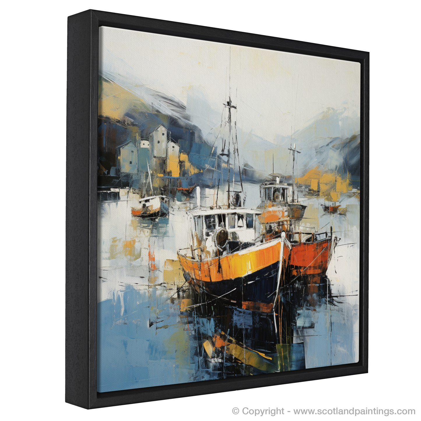 Harbour Serenity: An Abstract Ode to Portree Isle