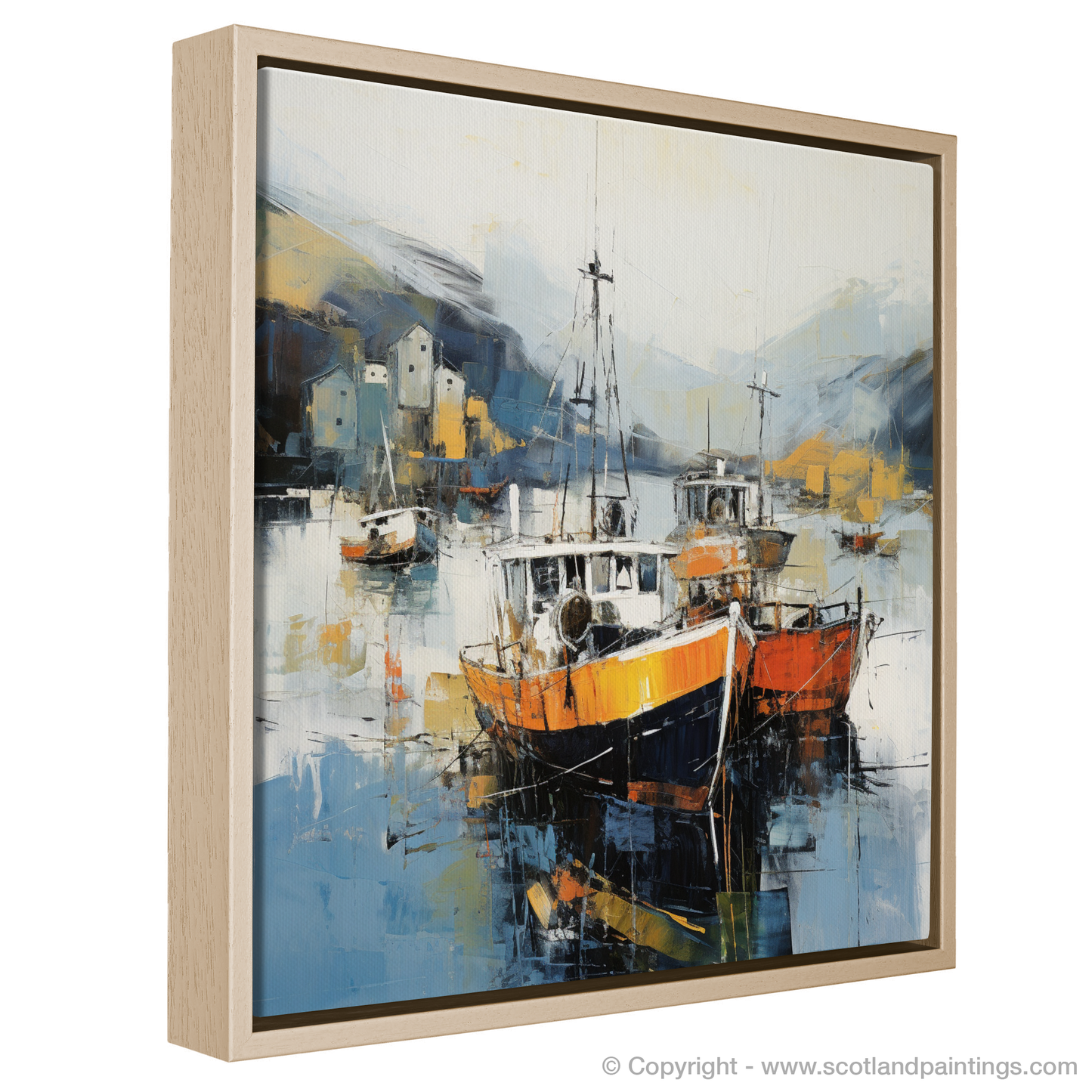 Harbour Serenity: An Abstract Ode to Portree Isle