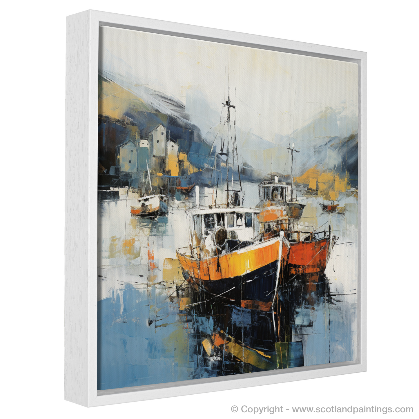 Harbour Serenity: An Abstract Ode to Portree Isle