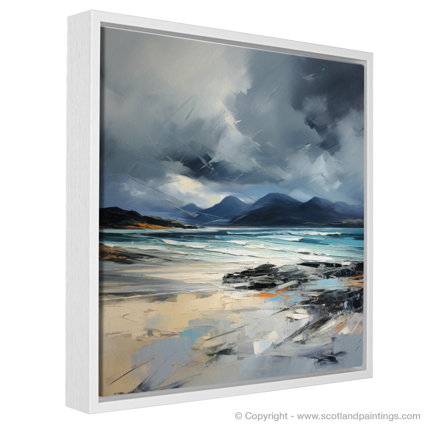 Tempest of Camusdarach: An Abstract Impressionist Journey