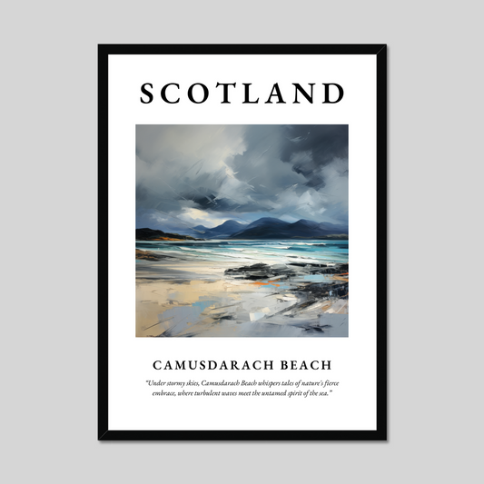 Poster of Camusdarach Beach, Scotland.