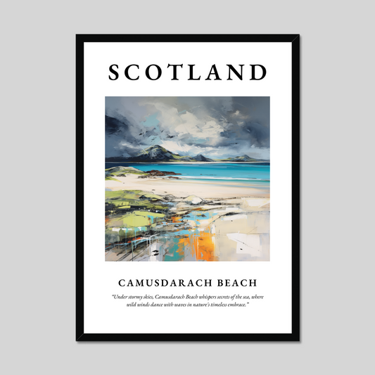 Poster of Camusdarach Beach, Scotland.