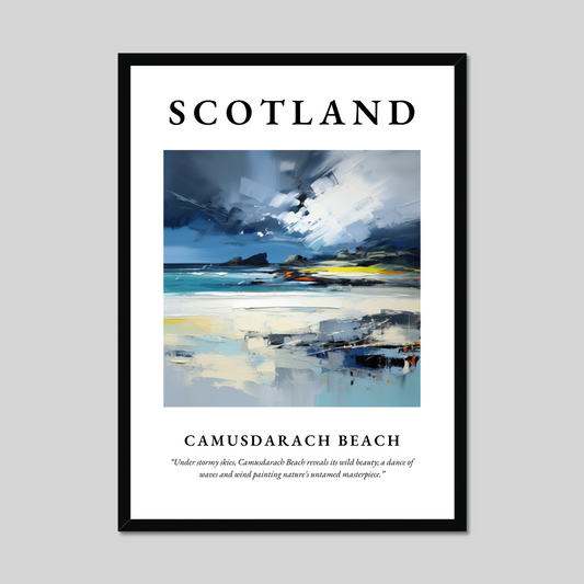 Poster of Camusdarach Beach, Scotland.