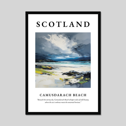 Poster of Camusdarach Beach, Scotland.