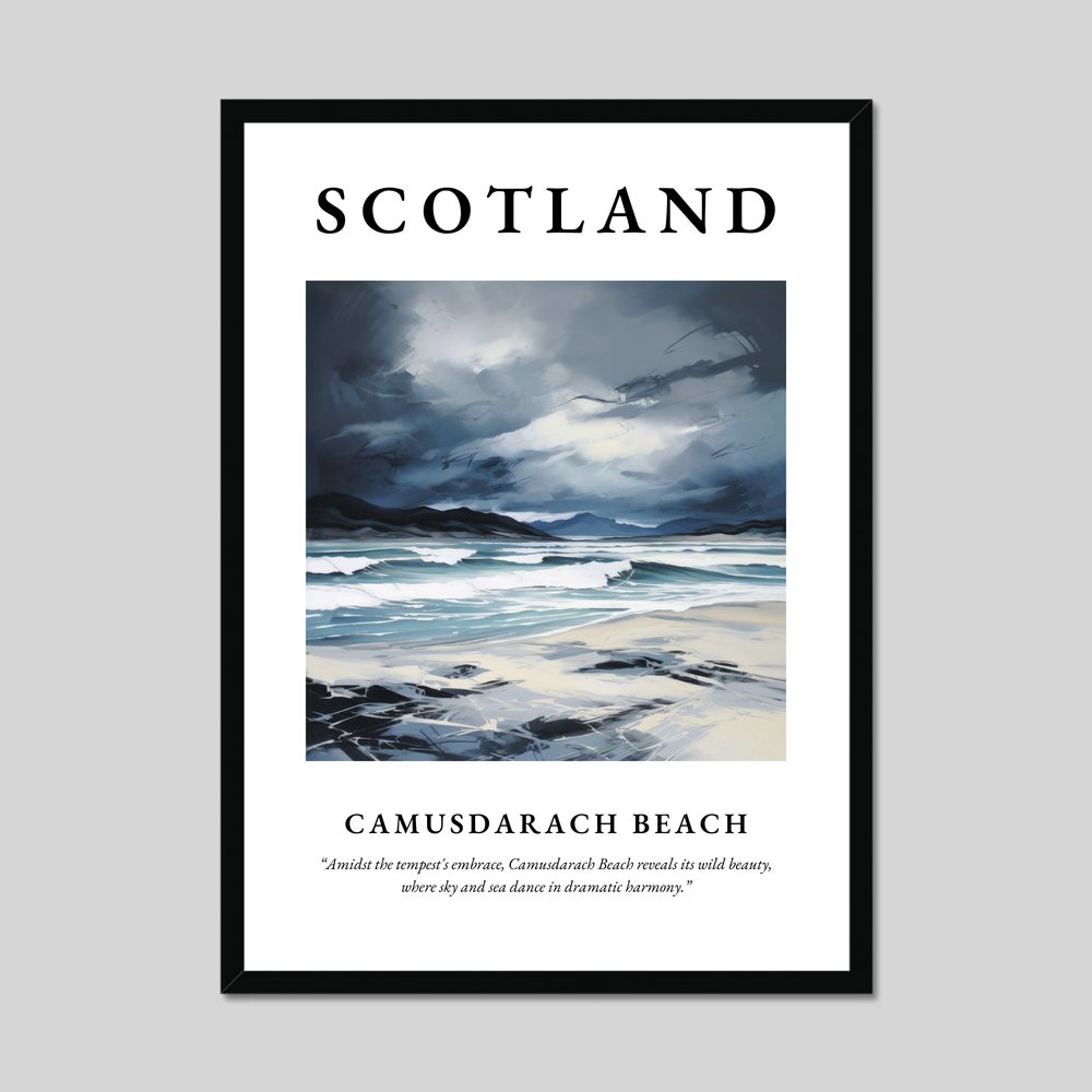 Poster of Camusdarach Beach, Scotland.