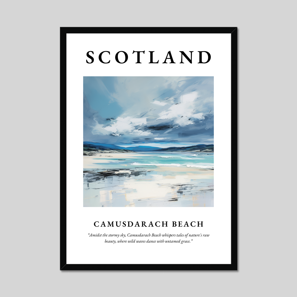 Poster of Camusdarach Beach, Scotland.