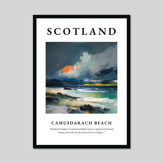 Poster of Camusdarach Beach, Scotland.