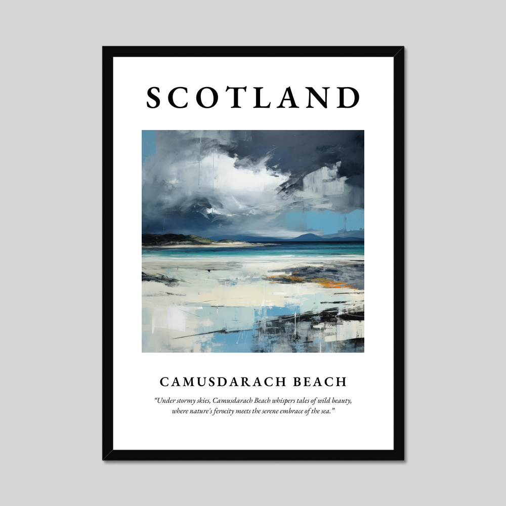 Poster of Camusdarach Beach, Scotland.