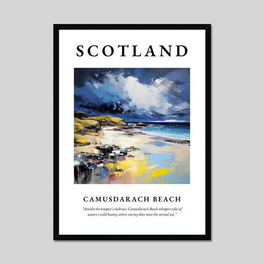 Poster of Camusdarach Beach, Scotland.