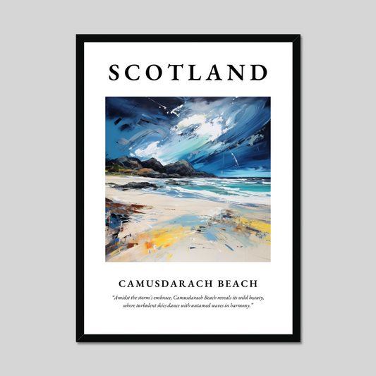 Poster of Camusdarach Beach, Scotland.