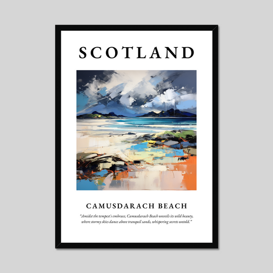 Poster of Camusdarach Beach, Scotland.