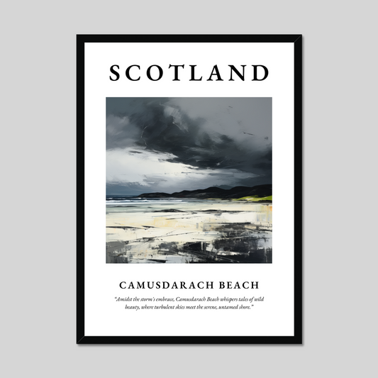 Poster of Camusdarach Beach, Scotland.