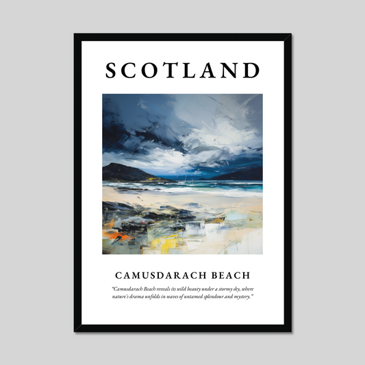 Poster of Camusdarach Beach, Scotland.