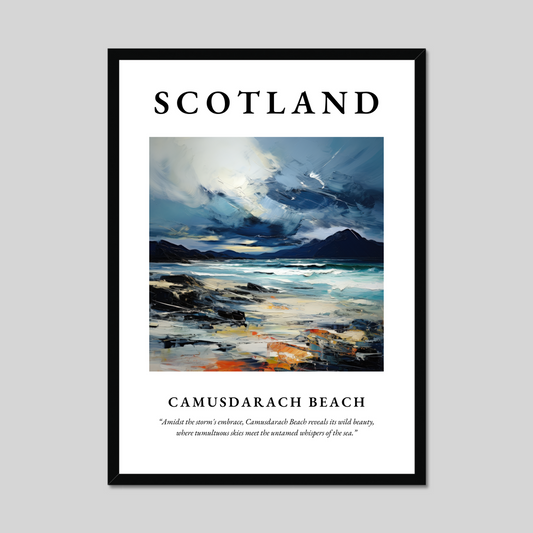 Poster of Camusdarach Beach, Scotland.