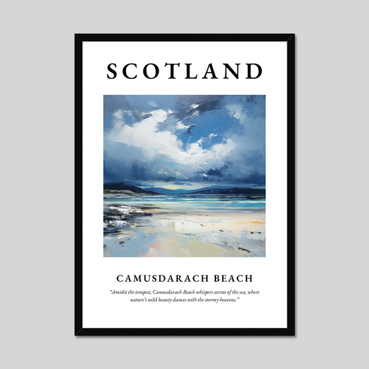 Poster of Camusdarach Beach, Scotland.