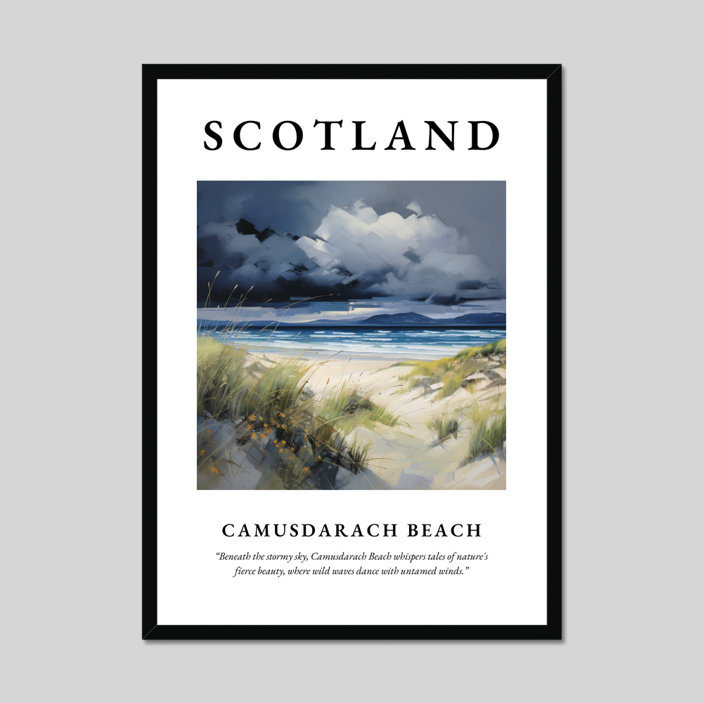 Poster of Camusdarach Beach, Scotland.