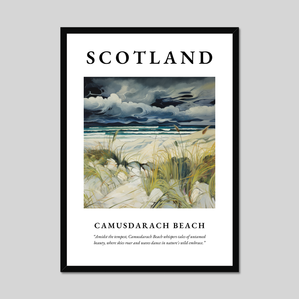 Poster of Camusdarach Beach, Scotland.