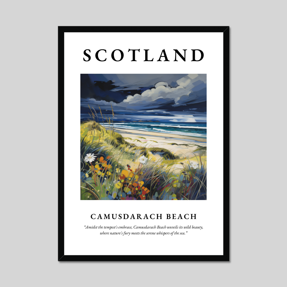 Poster of Camusdarach Beach, Scotland.