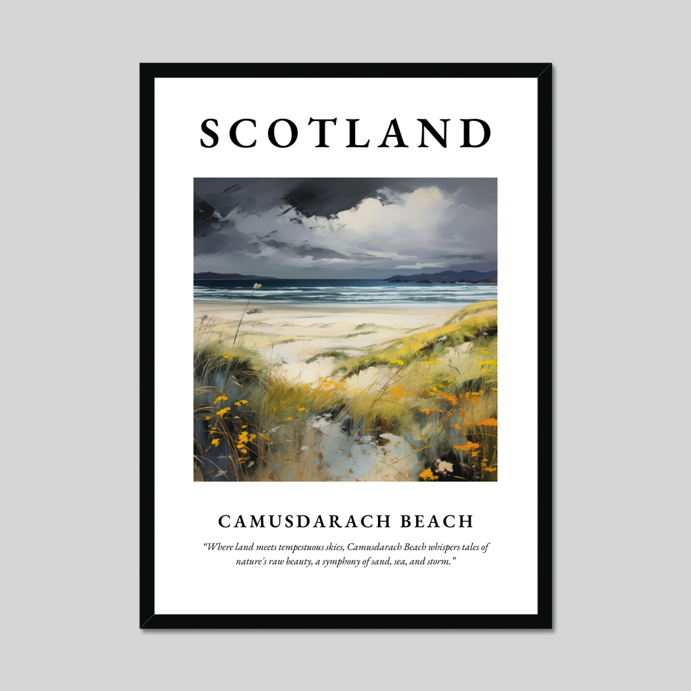 Poster of Camusdarach Beach, Scotland.